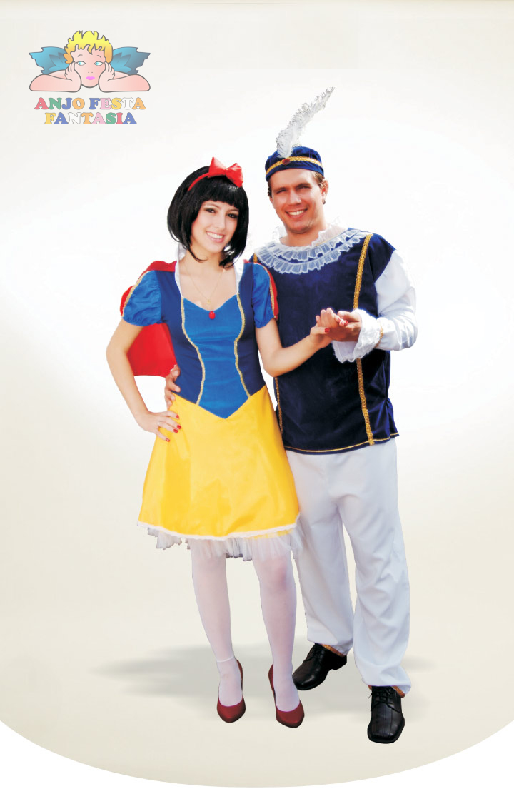 Alugar Fantasia de Branca de Neve e Príncipe