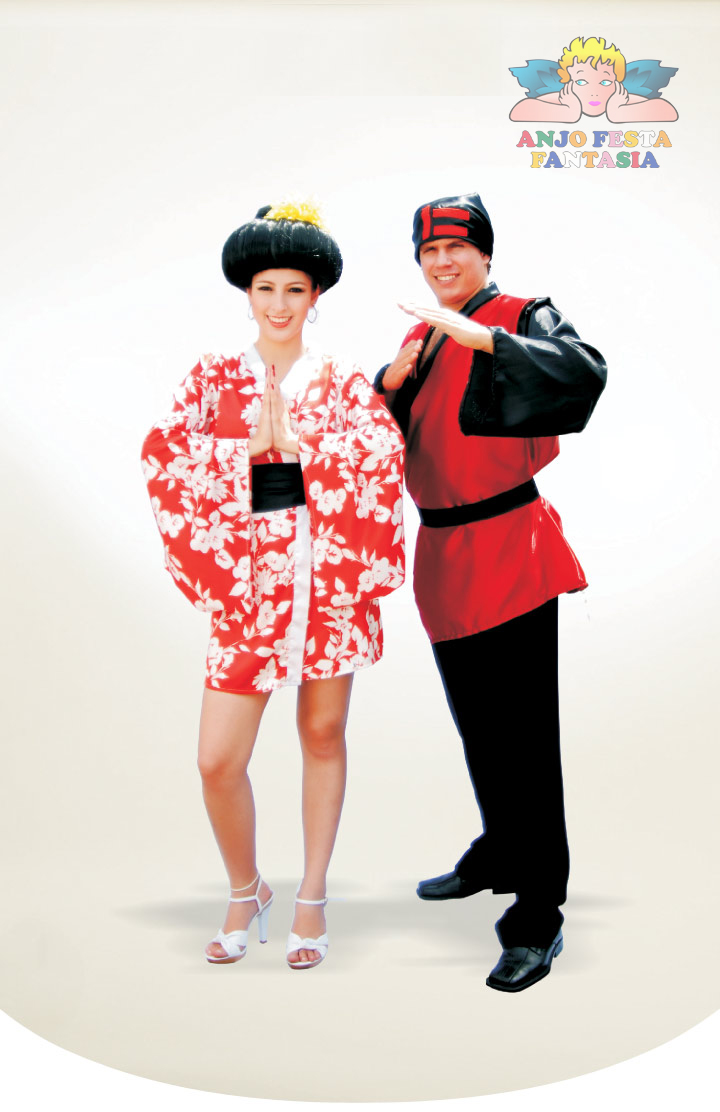 Alugar Fantasia de Gueixa e Samurai