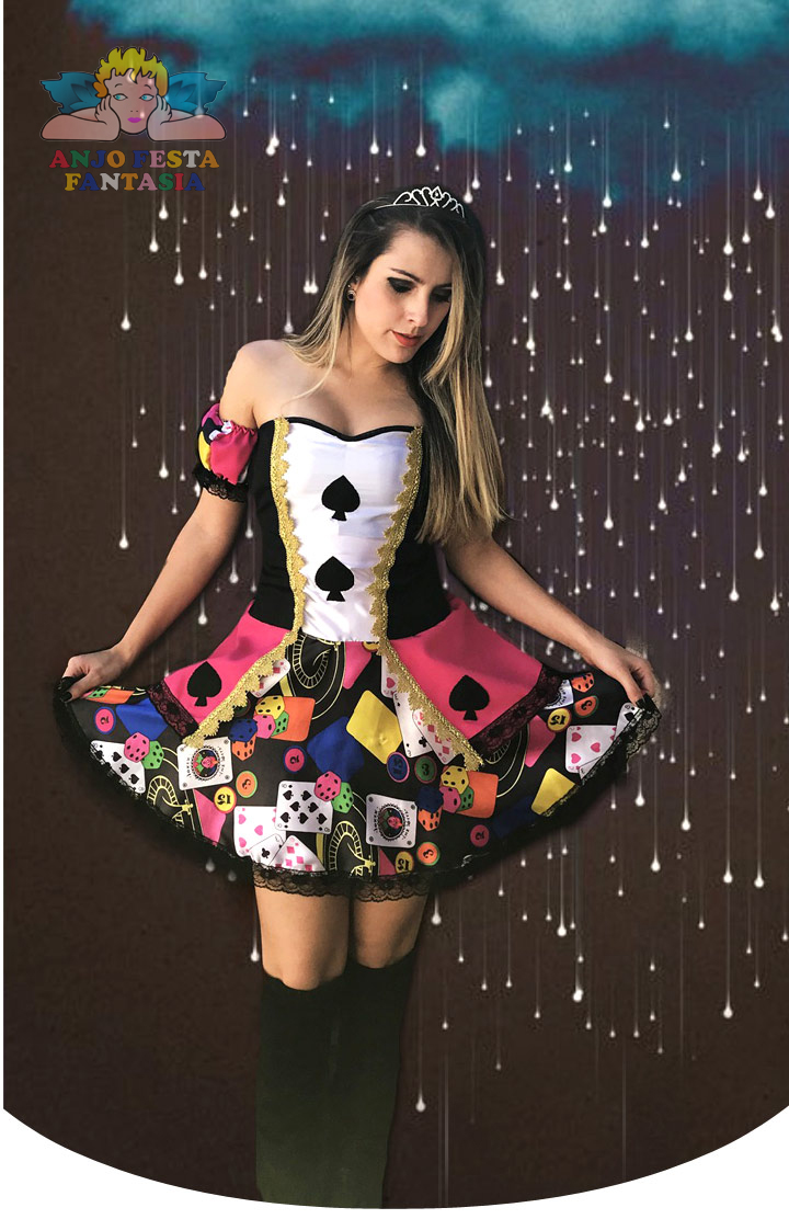 Alugar Fantasia de Rainha de Copas