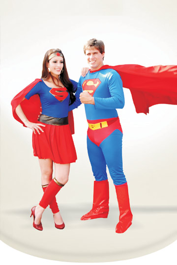 Alugar Fantasia de Superman e Supergirl