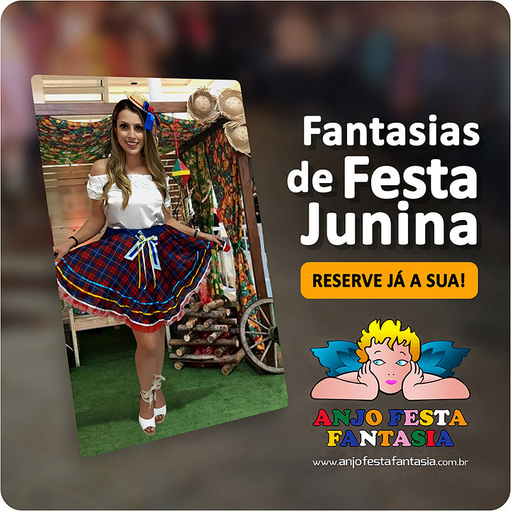 Fantasias de Festa Junina para alugar e vendas de acessórios! - Anjo Festa Fantasia